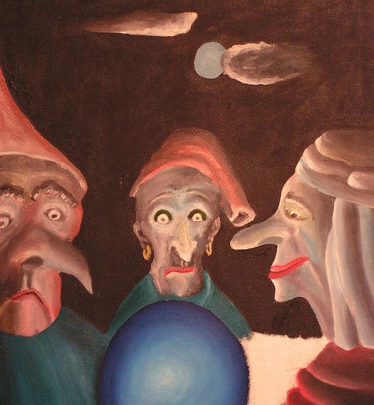 Drei Magier, ca. 1973, Öl-Leinen, 50x68.jpg